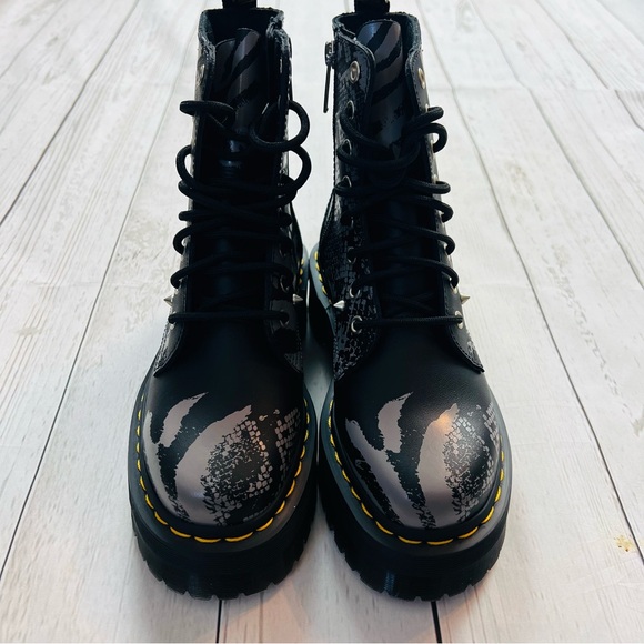 Dr Martens Jadon Animal Clash Stud Platform Combat Boots Size 6 - Picture 8 of 9
